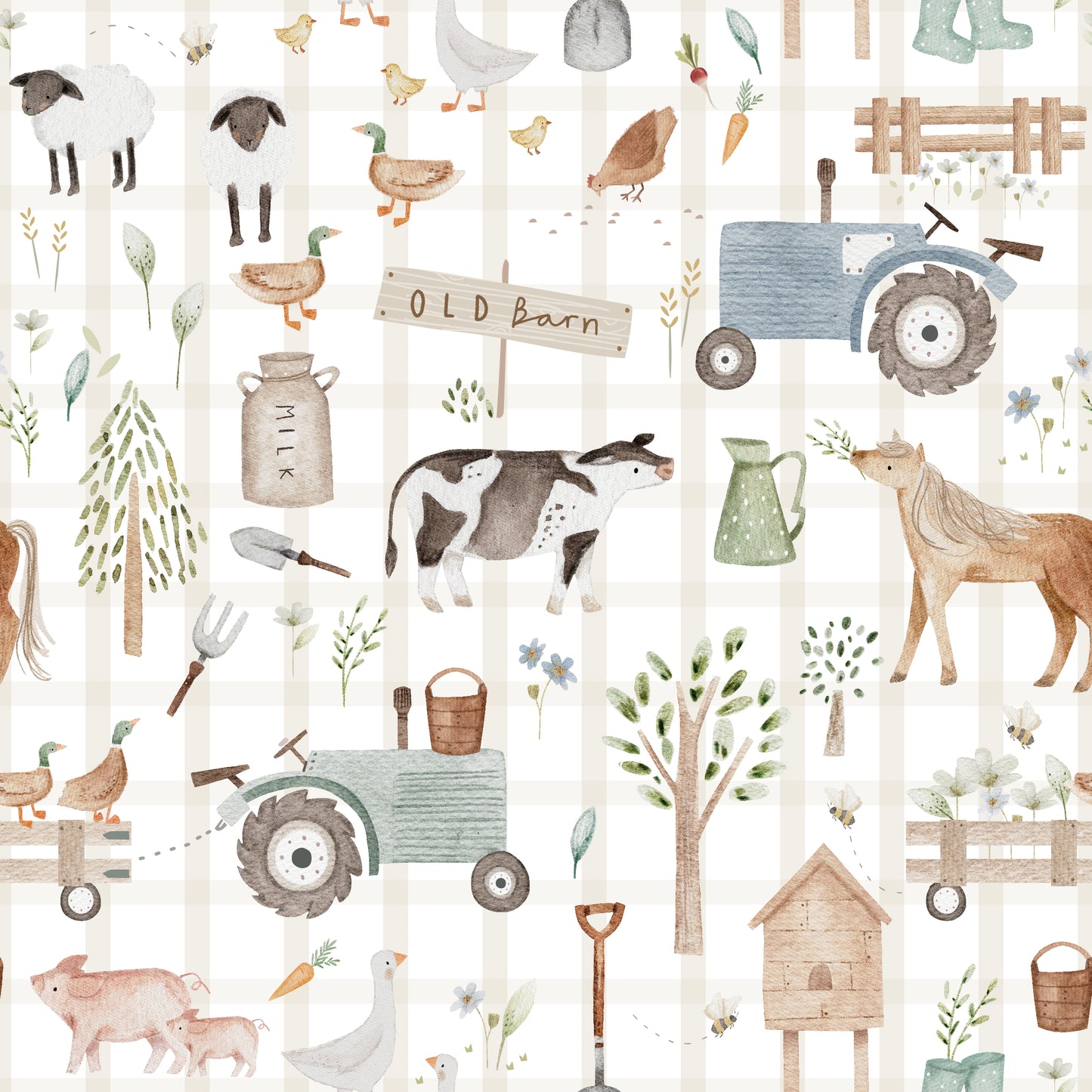 Max and Pippa - Bamboo and Cotton Muslin Swaddling Blanket