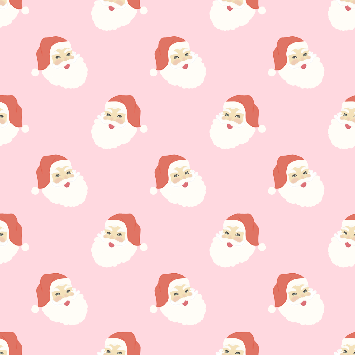 Max and Pippa | Pink Santa Two Piece Ruffle Bamboo Pajama Set