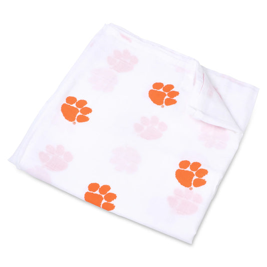 Three Little Anchors - Clemson University Swaddle Blanket