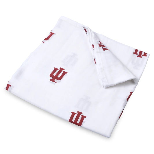 Three Little Anchors - Indiana University Swaddle Blanket