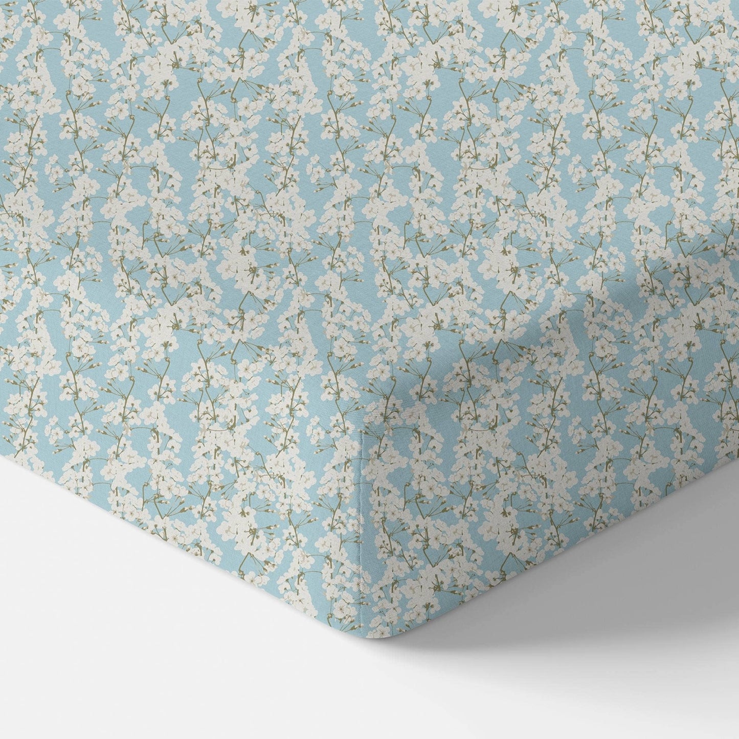 Norani Baby - Organic Crib Sheet - Cherry Blossoms