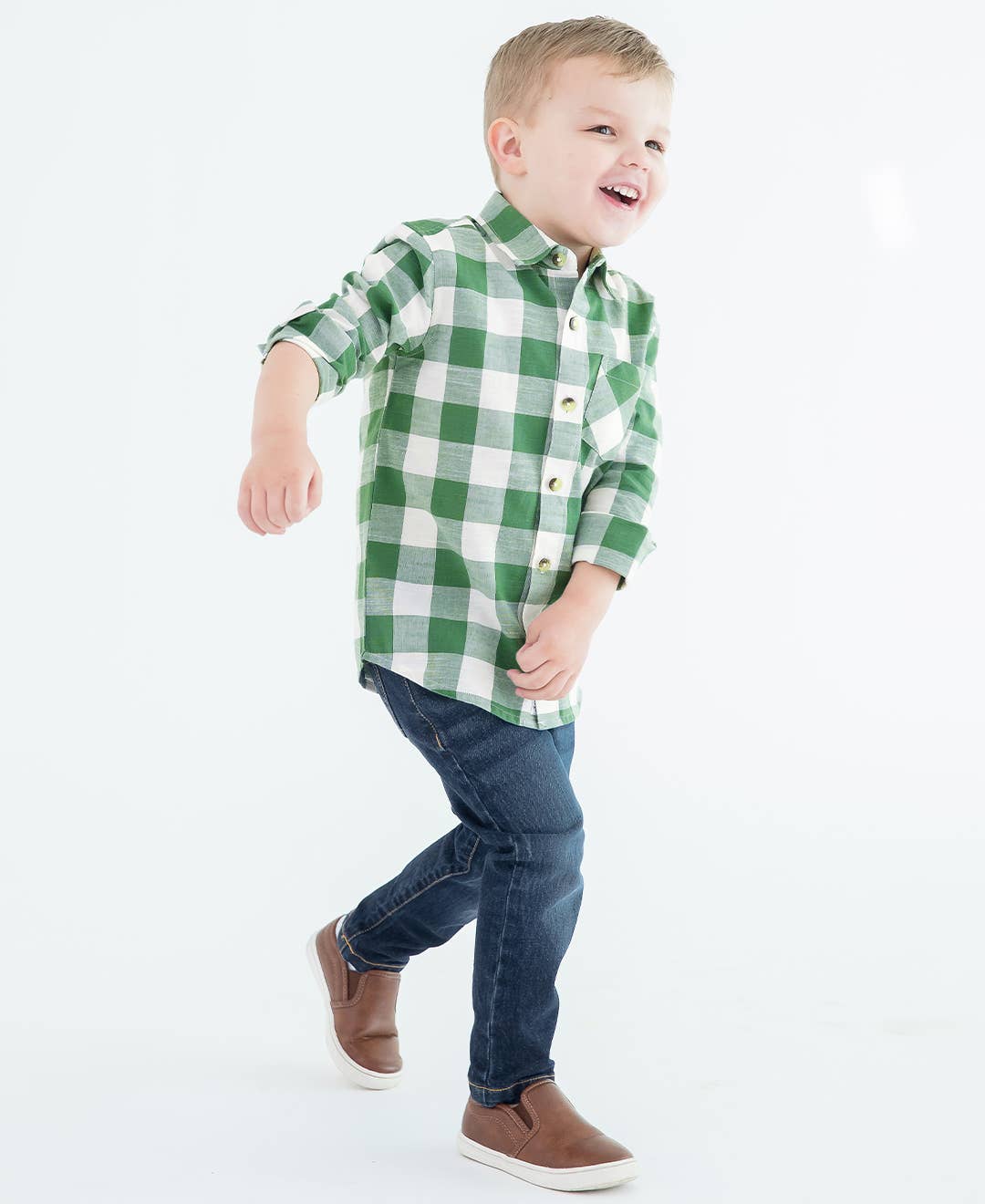 RuffleButts + RuggedButts - Boys Medium Wash Denim Denim Jeans
