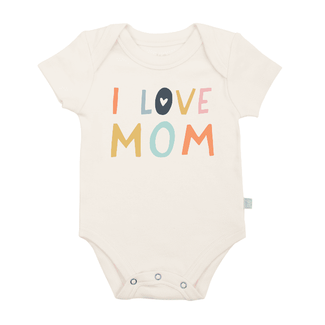 Finn + Emma - organic bodysuit | love mom