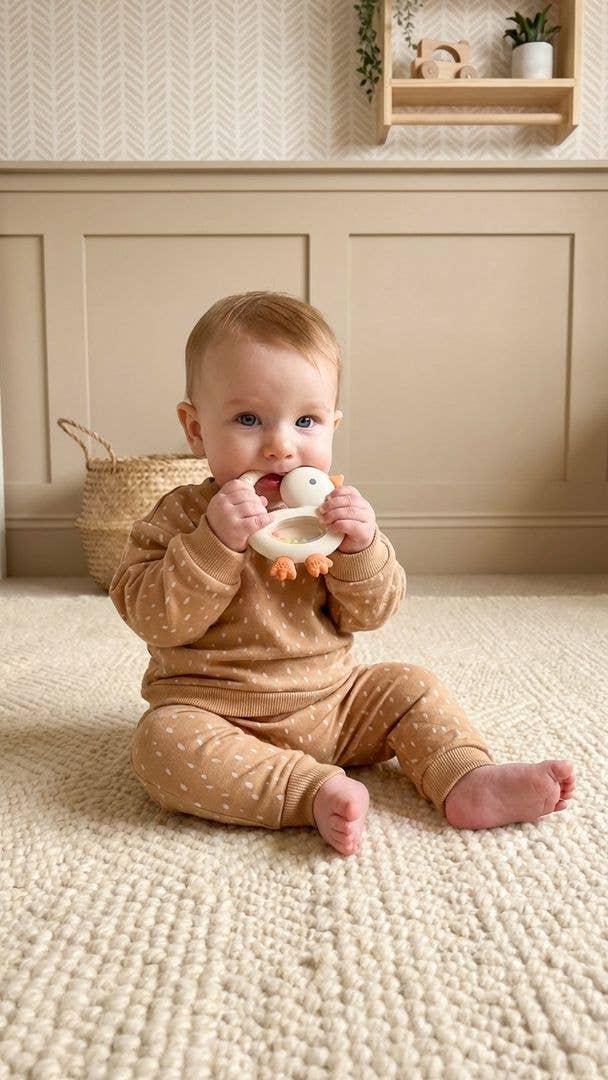 Itzy Ritzy - "NEW" Bitzy Shake™ - Silicone Teether with Rattle