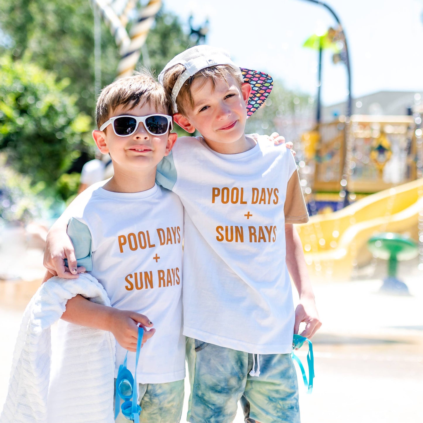 Holland Ave Clothing - Pool Days + Sun Rays | Kids Summer Shirt