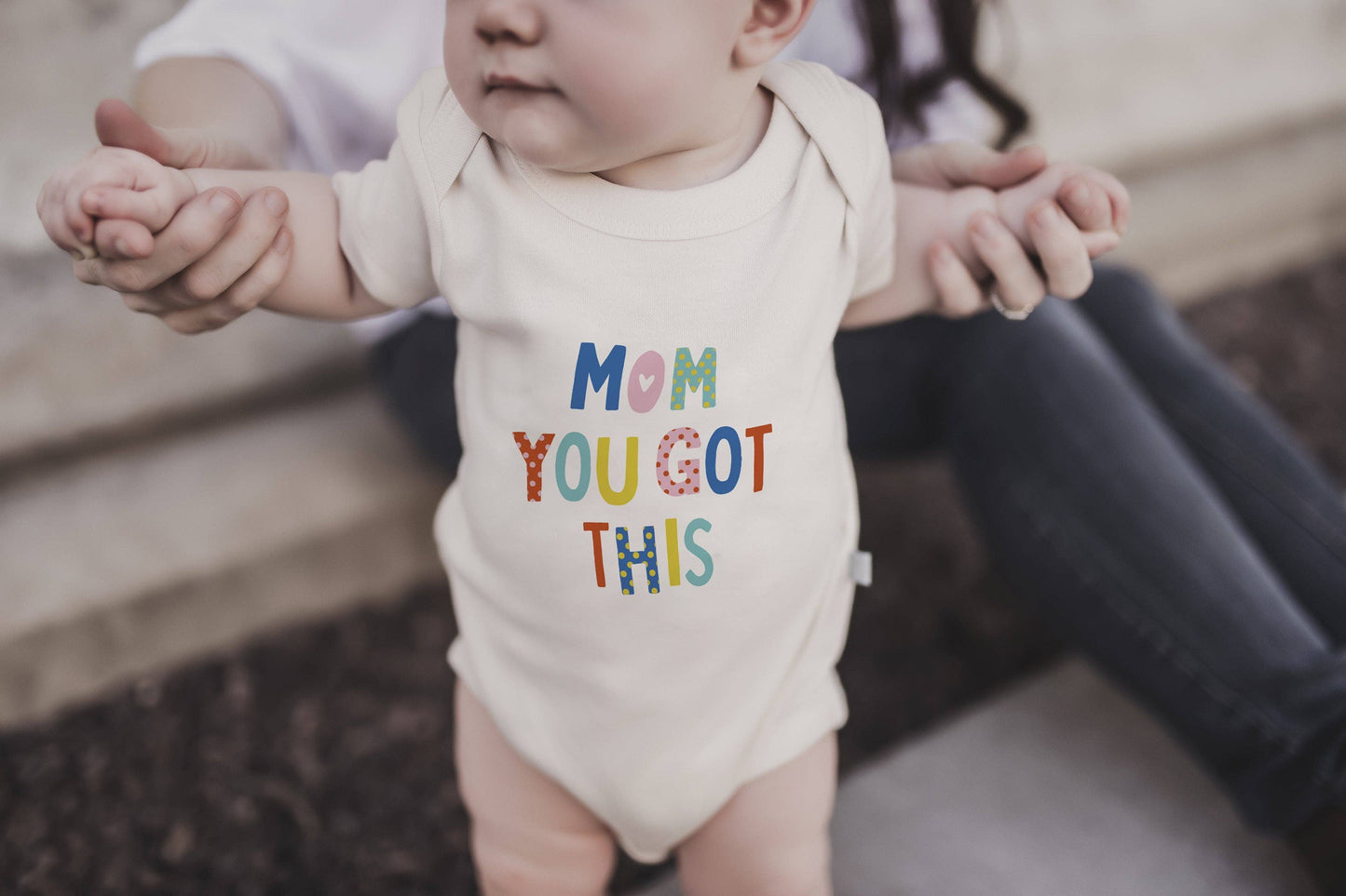 Finn + Emma - organic bodysuit | mom you got this