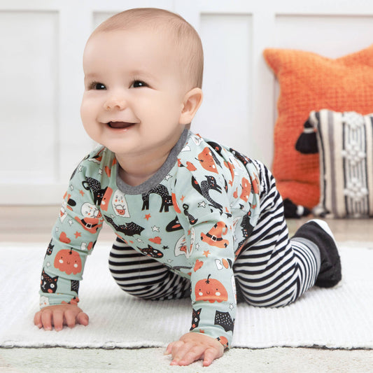 Tesa Babe - Halloween  Baby Boy Outfit – Bamboo Tee & Cotton Pants