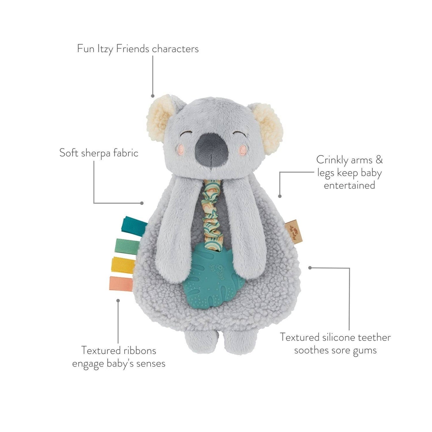 Itzy Ritzy - Holiday Itzy Lovey™ Plush + Teether Toy