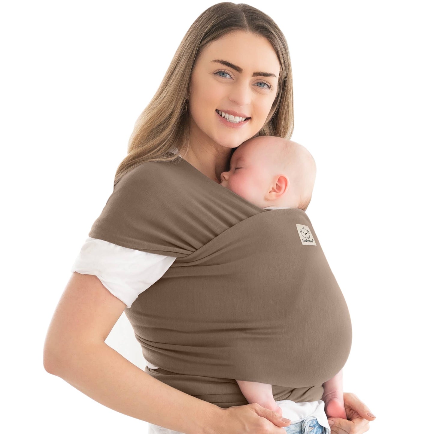 KeaBabies - KeaBabies Original Baby Wrap Carrier: Saddle Brown