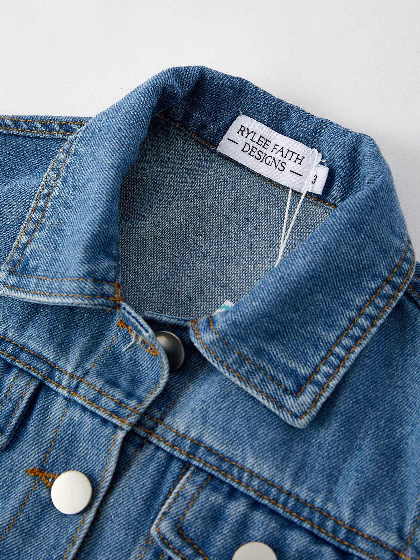 Rylee Faith Designs - “SWIFTIE” Girls Denim Vest