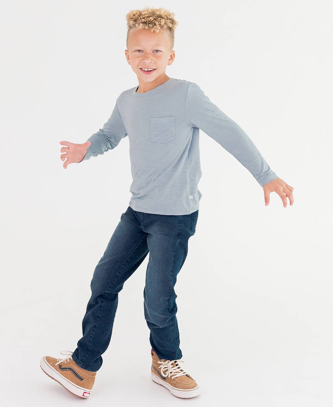 RuffleButts + RuggedButts - Boys Medium Wash Denim Denim Jeans