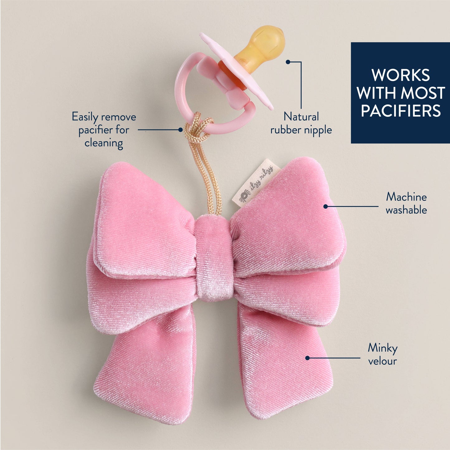 Itzy Ritzy - *NEW* Bitzy Pal Natural Rubber Pacifier & Stuffed Animal