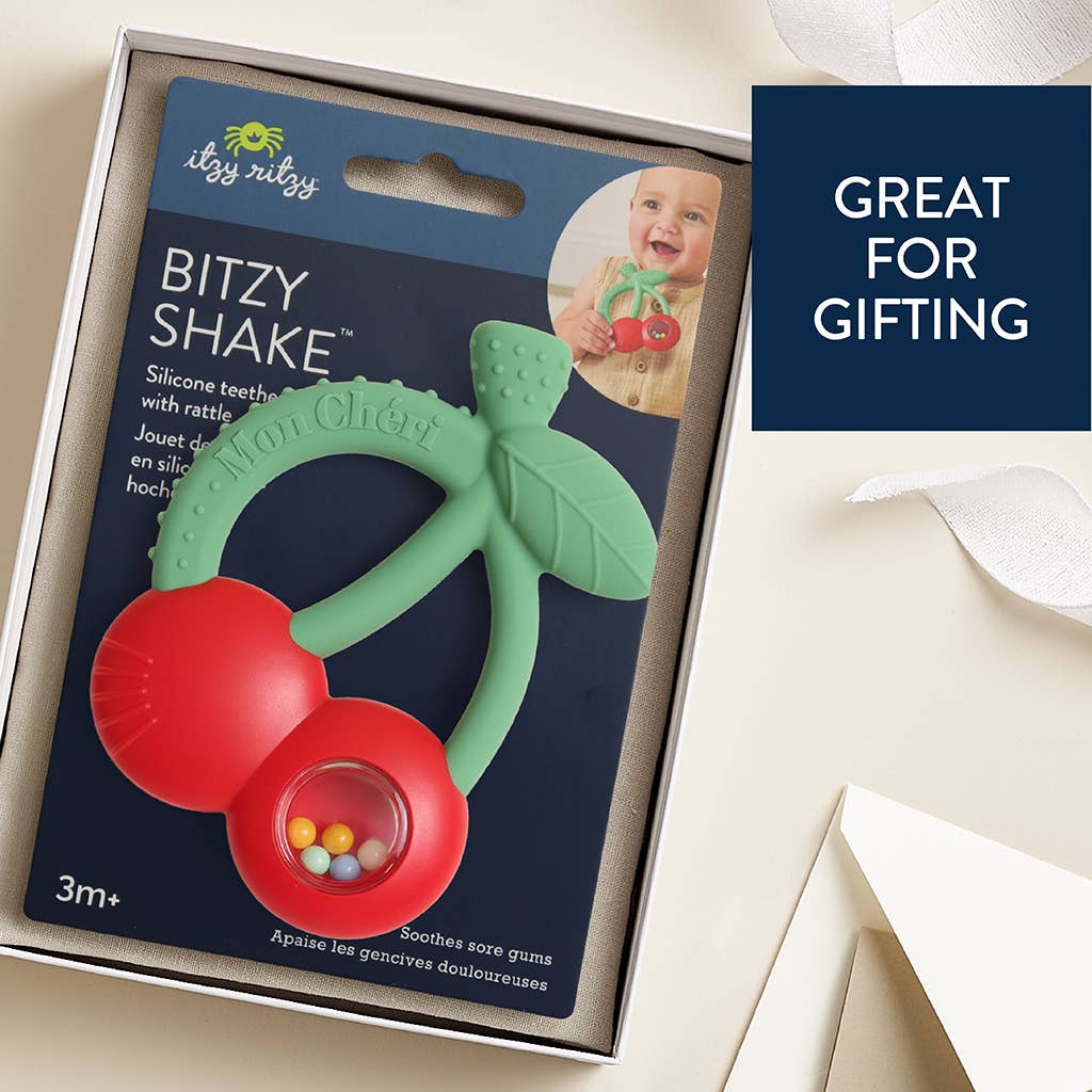 Itzy Ritzy - "NEW" Bitzy Shake™ - Silicone Teether with Rattle