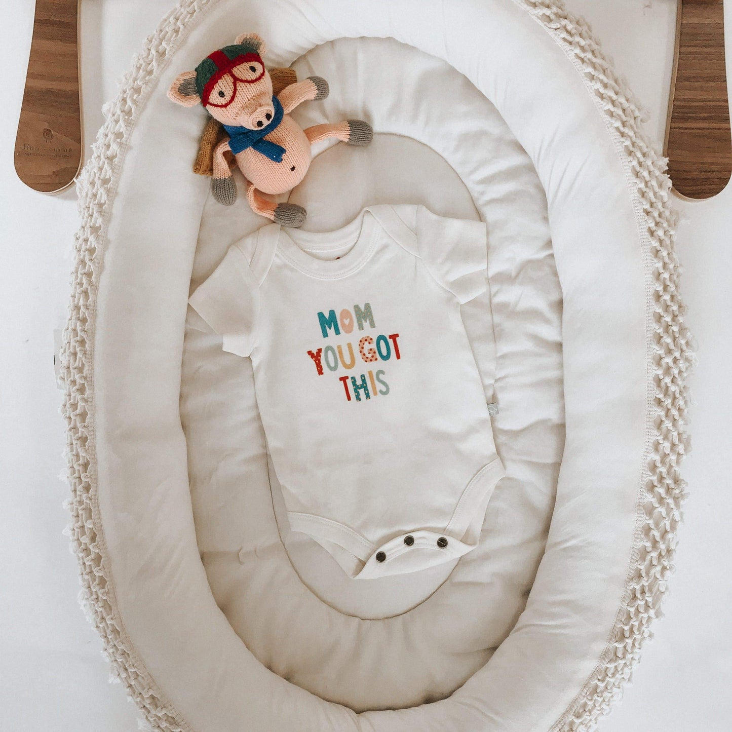 Finn + Emma - organic bodysuit | mom you got this