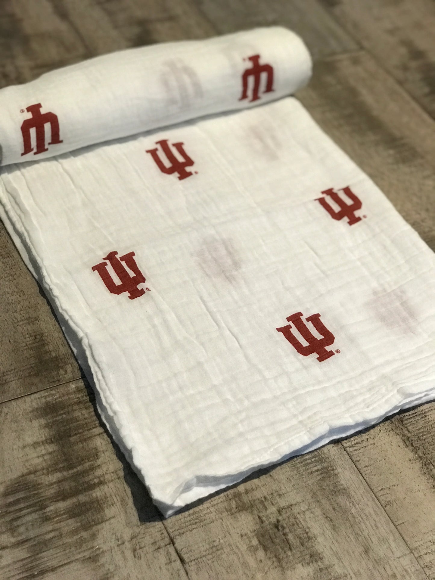 Three Little Anchors - Indiana University Swaddle Blanket