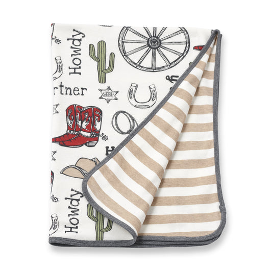 Howdy Partner Stroller Blanket