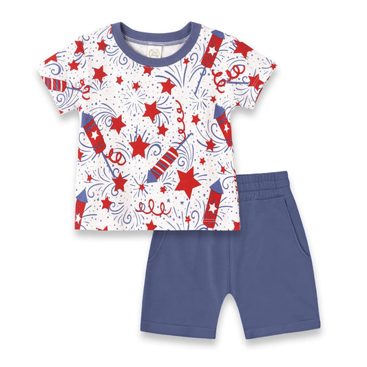 Patriotic Boy's Tee & Shorts