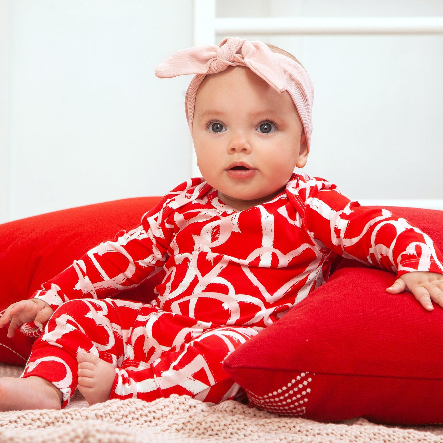 Happy Hearts Bamboo Romper