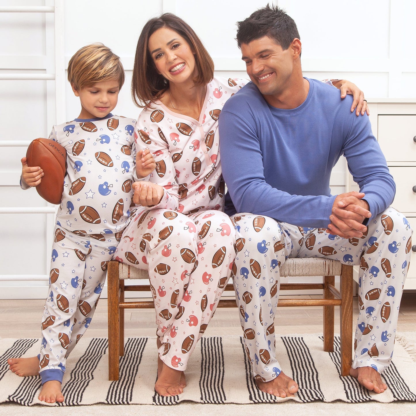 Football Game Day Boy's Pajama Set